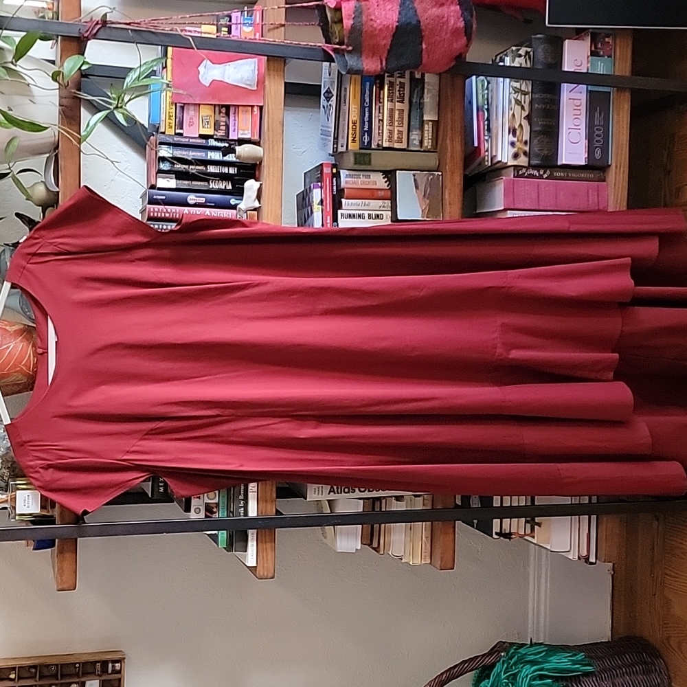 Universal Standard for J  Crew red High Low Dress 2x